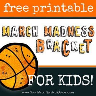 March Madness Printable Bracket for Kids – Sports Mom Survival Guide