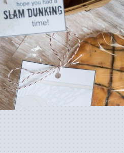 BASKETBALL COOKIES and FREE Printable Tags