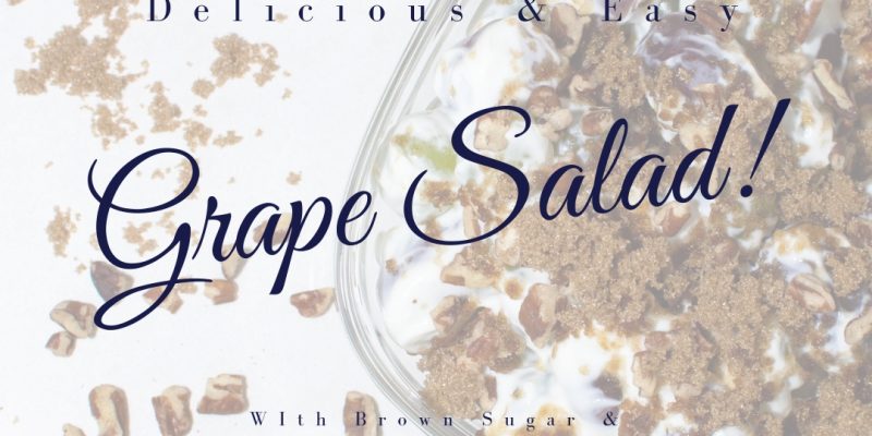 Delicious, Easy, & Healthy Grape Salad w/ GReek Yogurt