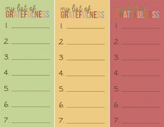 Thanksgiving Gratefulness Printable