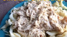 If you love yummy , but easy comfort food, you will love this Crockpot Cream Cheese Chicken & Noodles Recipe! Sure fire hit with the entire family!