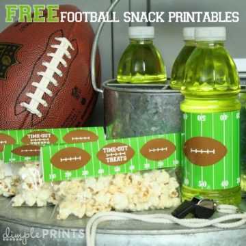 5 Awesome Team Snack Printables for Football | Party Ideas ...