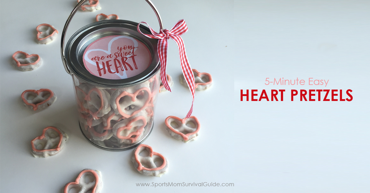 5 Minute Easy Heart Pretzels Snacks