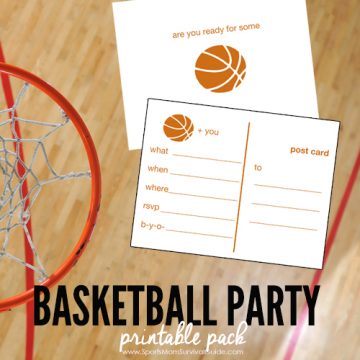 Basketball Party Printable Pack | | SportsMomSurvivalGuide.com