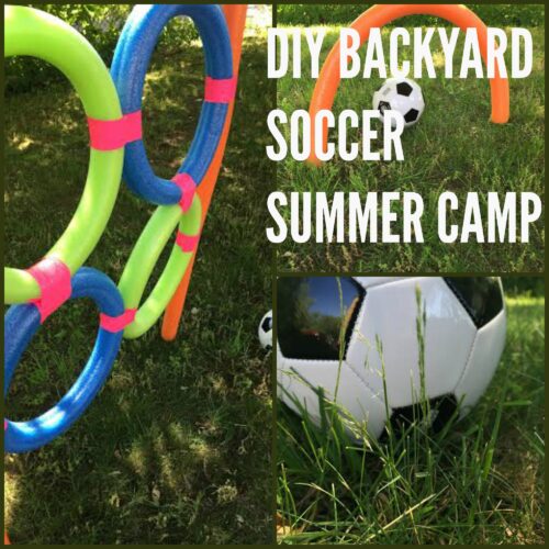 DIY Soccer Camp Using Pool Noodles