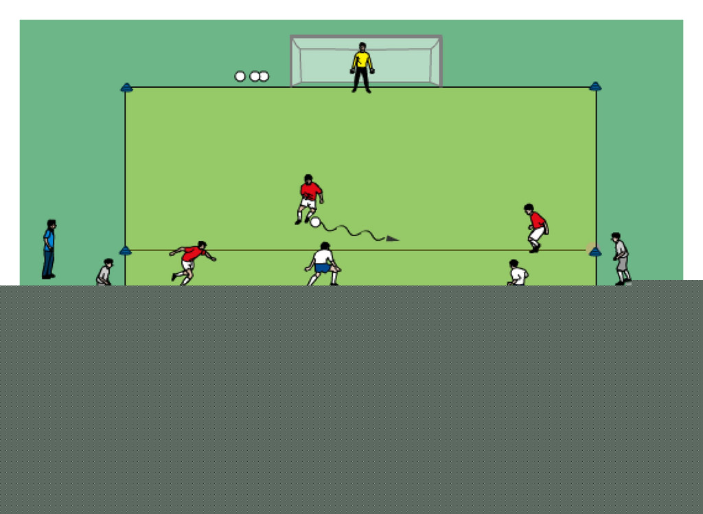 Soccer Attacking versus Possession Training Drill