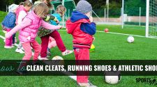 kids playing soccer who need their shoes cleaned
